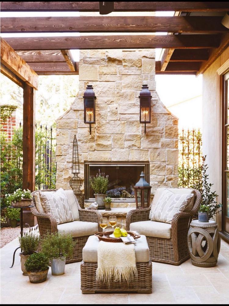 50+ EXCITING RUSTIC OUTDOOR FIREPLACE DECOR IDEAS - Page 45 of 51