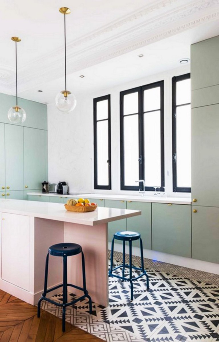 40+ Elegant Black And White Floor Tile For Your Kitchen Design