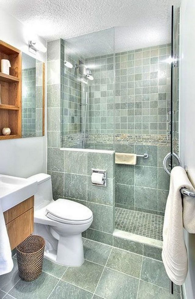 41 Cool Small Studio Apartment Bathroom Remodel Ideas 36 640x983 